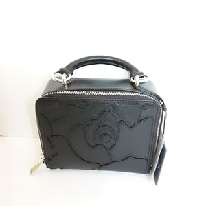 DKNY Sara Sutton Floral Appliqué Leather Crossbody